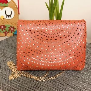 Lovely clutch/ crossbody bag | color: Cinnamon